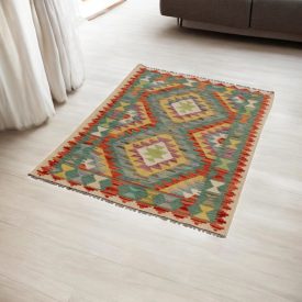 Covor Kilim lână Chobi 87x120 Kilim afgan țesut manual