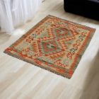Kilim țesut manual Chobi 80x113 covor Kilim afgan din lână
