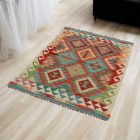Covor Kilim afgan Chobi 80x124 Kilim etnic țesut manual
