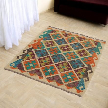 Kilim țesut manual Chobi 85x109 covor Kilim afgan din lână