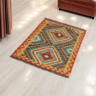 Kilim Chobi țesut manual 75x119, covor Kilim afgan din lână