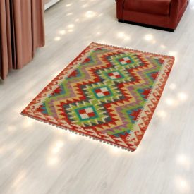 Covor Kilim Chobi 84x123 Kilim afgan țesut manual