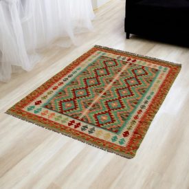 Chobi covor Kilim 104x150 kelim din lână țesută manual