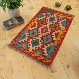 Covor Kilim etnic Chobi 60x100 Kilim afgan autentic