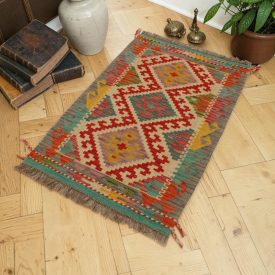 Covor Kilim Chobi 59x91 Kilim din lână țesut manual