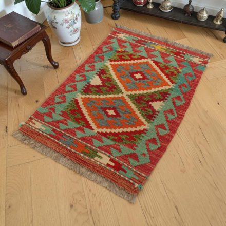 Covor Kilim etnic Chobi 59x89 Kilim autentic țesut manual
