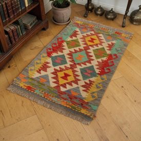 Covor Kilim din lână 62x86 Kilim afgan din lână