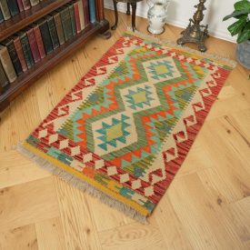 Covor Kilim Chobi 60x85 Kilim din lână țesut manual