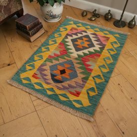 Covor Kilim etnic Chobi 60x86 Kilim țesut manual