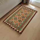 Covor Kilim etnic Chobi 63x90 Kilim din lână țesut manual