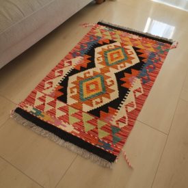 Covor Kilim etnic Chobi 67x94 Kilim afgan autentic