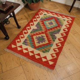 Covor Kilim Chobi 61x88 Kilim din lână țesut manual