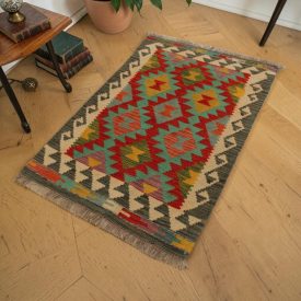 Covor Kilim din lână 63x90 Kilim afgan din lână