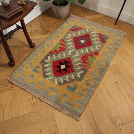 Covor Kilim afgan Chobi 60x92 Kilim etnic țesut manual