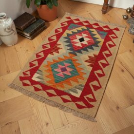 Covor Kilim afgan Chobi 63x92 Kilim afgan țesut manual