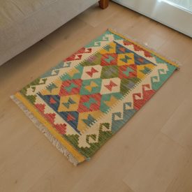 Kilim țesut manual 61x89 Kilim afgan din lână