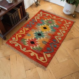 Covor Kilim etnic Chobi 62x87 Kilim afgan țesut manual