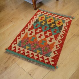 Covor Kilim din lână 63x94 Kilim afgan din lână