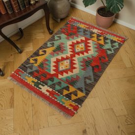 Covor Kilim din lână 57x87 Kilim etnic țesut manual