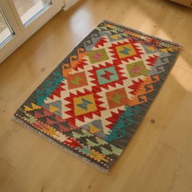 Kilim țesut manual 60x90 Kilim afgan din lână