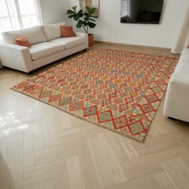 Covor Kilim Afgan Chobi 305x391 Kilim lână țesut manual