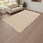 Covor lână bej 161x257 covor uni din lână