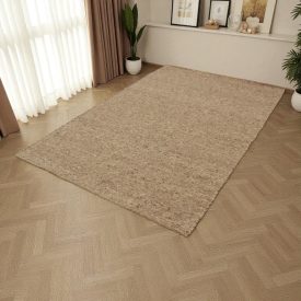 Covor lână gros gri 160x250 covor uni pentru living