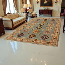 Covor Kazak 198x297 covor oriental lucrat manual