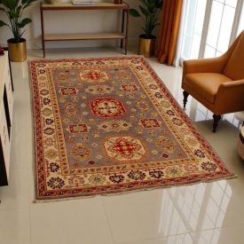 Covor oriental Kazak 120x177, lucrat manual