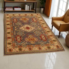 Covor oriental Kazak 118x182, lucrat manual