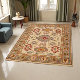 Covor Kazak 124x175 covor oriental lucrat manual