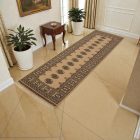 Covor traversa bej Bokhara 244x81 covor pakistanez lucrat manual