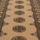 Covor traversa bej Bokhara 248x77 covor pakistanez lucrat manual