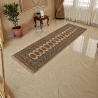 Covor traversa bej Bokhara 244x80 covor pakistanez lucrat manual