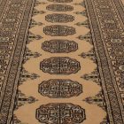 Covor traversa bej Bokhara 244x80 covor pakistanez lucrat manual