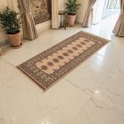 Covor traversa bej Bokhara 193x79 covor pakistanez lucrat manual