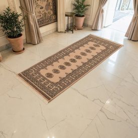   Covor traversa bej Bokhara 193x79 covor pakistanez lucrat manual