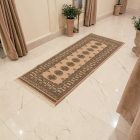 Covor traversa bej Bokhara 197x80 covor pakistanez lucrat manual