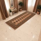 Covor traversa bej Bokhara 204x80 covor pakistanez lucrat manual