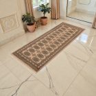 Covor traversa bej Bokhara 192x78 covor pakistanez lucrat manual