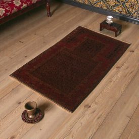   Covor de rugăciune Mushwani 77x129 covor nomad înnodat manual