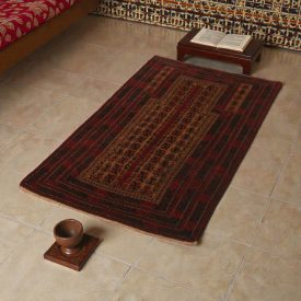   Covor de rugăciune Mushwani 84x137 covor nomad înnodat manual