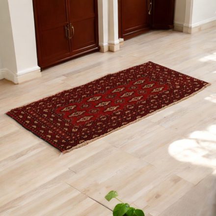 Covor turkmen Balisht Nakhsha 53x100 covor autentic lucrat manual