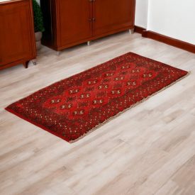   Covor turkmen Balisht Nakhsha 48x96 covor autentic lucrat manual