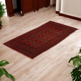 Covor turkmen Balisht Nakhsha 49x94 covor mic lucrat manual