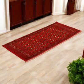 Covor turkmen Balisht Nakhsha 46x100 covor mic lucrat manual