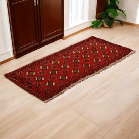 Covor turkmen Balisht Nakhsha 45x99 covor mic lucrat manual