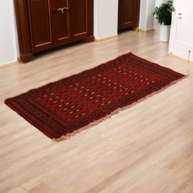   Covor turkmen Balisht Nakhsha 52x106 covor autentic lucrat manual