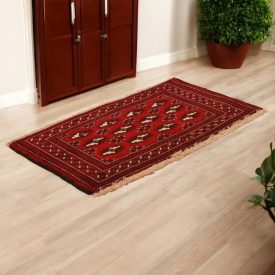 Covor turkmen Balisht Nakhsha 49x89 covor mic lucrat manual