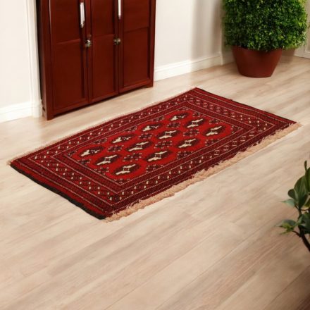 Covor turkmen Balisht Nakhsha 49x89 covor mic lucrat manual